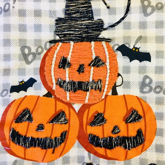 3 Halloween Embroidered Black Cat Kitchen Towels - Picture 4 of 12